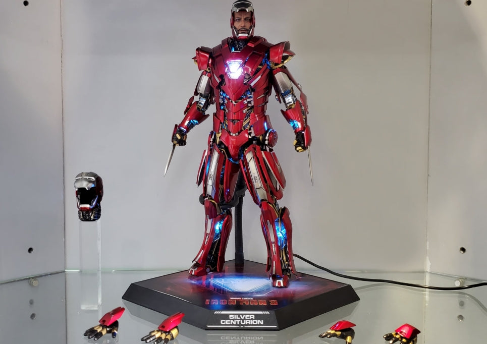 准备好了!Hot Toys MMS618D43 钢铁侠3 1/6 银色百夫长装甲升级版