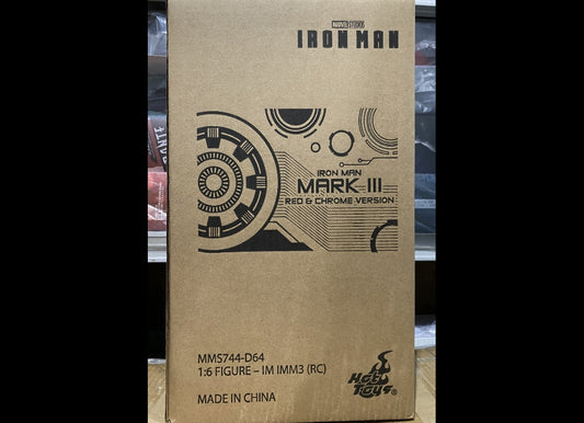 Ready! Hot Toys MMS744D64 IRON MAN 1/6 MARK III (RED & CHROME VERSION)