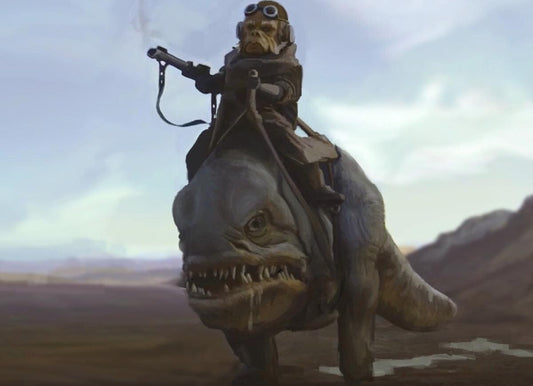 Ready! Hot Toys TMS049 Star Wars: The Mandalorian 1/6 Kuiil & Blurrg