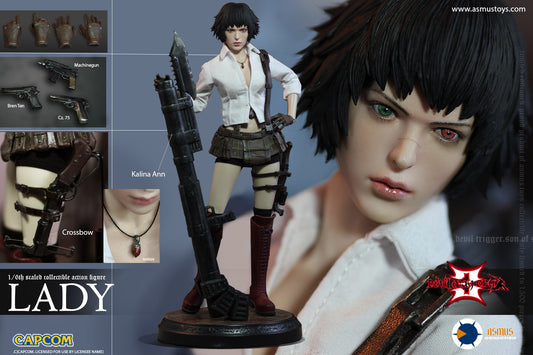 Brand-New! Asmus Toys THE DEVIL MAY CRY 1/6 LADY (DMC III) Imperfect Box