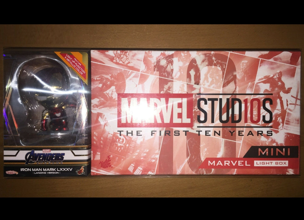 Hot Toys PLIG005N Mini Marvel Light Box & Mark LXXXV (Landing Version) Cosbaby