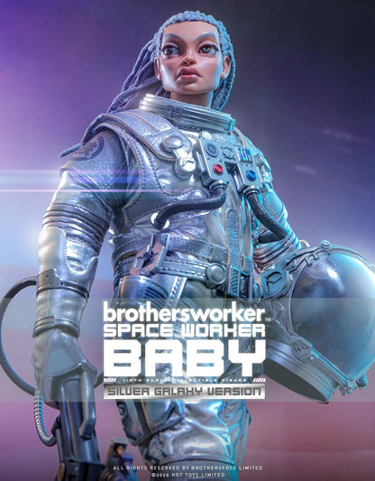 Ready! Hot toys AMC041 Brothersfree x Hot Toys 1/6 Space Worker Baby (Brothersfree 25th Silver Galaxy Version)