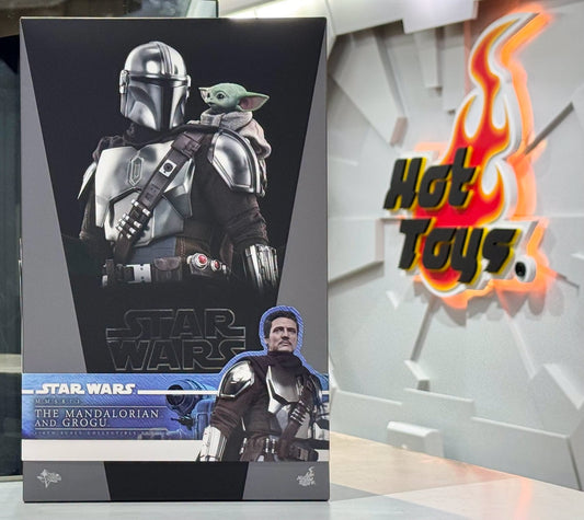Ready! Hot Toys MMS871 Star Wars: The Mandalorian & Grogu 1/6 The Mandalorian & Grogu Set