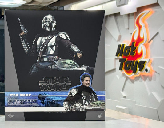 Ready! Hot Toys MMS872 Star Wars: The Mandalorian & Grogu 1/6 The Mandalorian & Grogu Set (Deluxe Version)