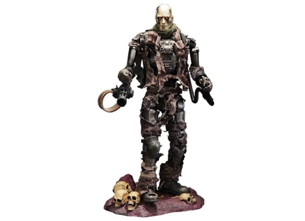 Hot Toys MMS104 终结者：救世军 T-600 内骨骼做旧橡胶皮肤