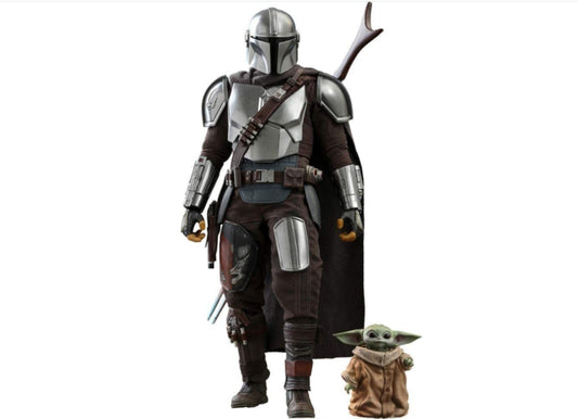 现货！Hot Toys TMS015 曼达洛人 1/6 曼达洛人与尤达宝宝豪华版