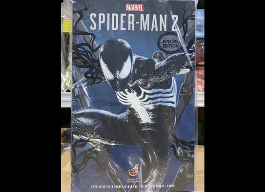 Ready! Hot Toys VGM56B MARVEL'S SPIDER-MAN 2 1/6 PETER PARKER BLACK SUIT SPECIAL