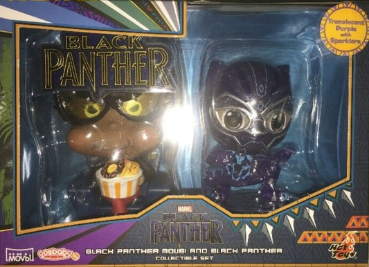 Hot Toys COSB487 Black Panther Movbi and Black Panther Cosbaby Set