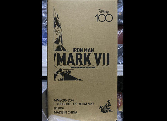 Ready! Hot Toys MMS696D54 DISNEY 100 1/6 IRON MAN MARK VII D100 VERSION