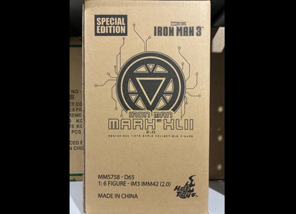 Ready! Hot Toys MMS758D65B Iron Man 3 1/6 Iron Man Mark XLII (2.0) Special