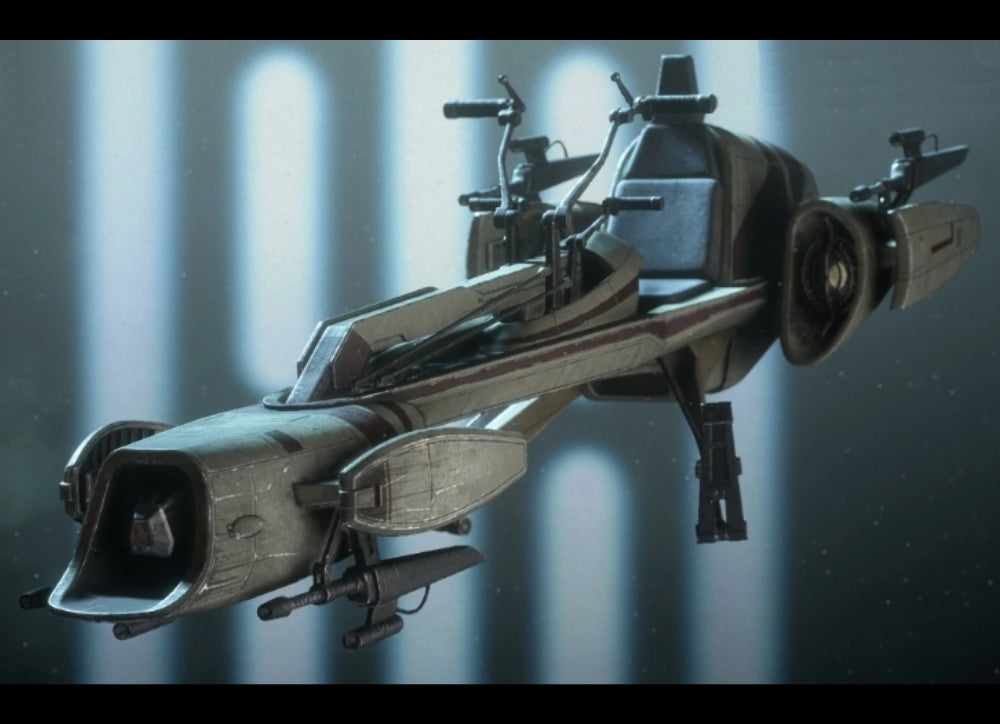 Ready! Hot Toys TMS077 STAR WARS 1/6 HEAVY WEAPONS CLONE TROOPER & BARC SPEEDER