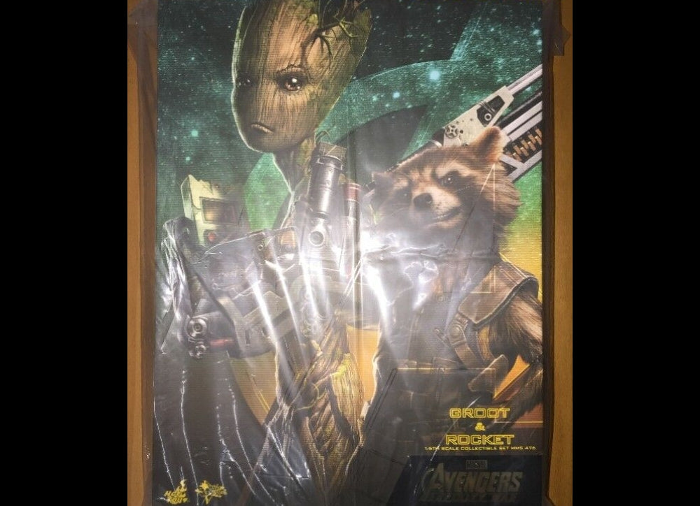 Hot Toys MMS476 复仇者联盟：无限战争 1/6 格鲁特和火箭浣熊