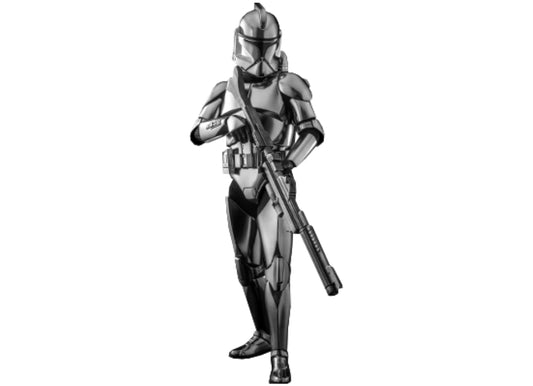 准备好了！Hot Toys MMS643 星球大战 1/6 克隆人士兵（镀铬版）