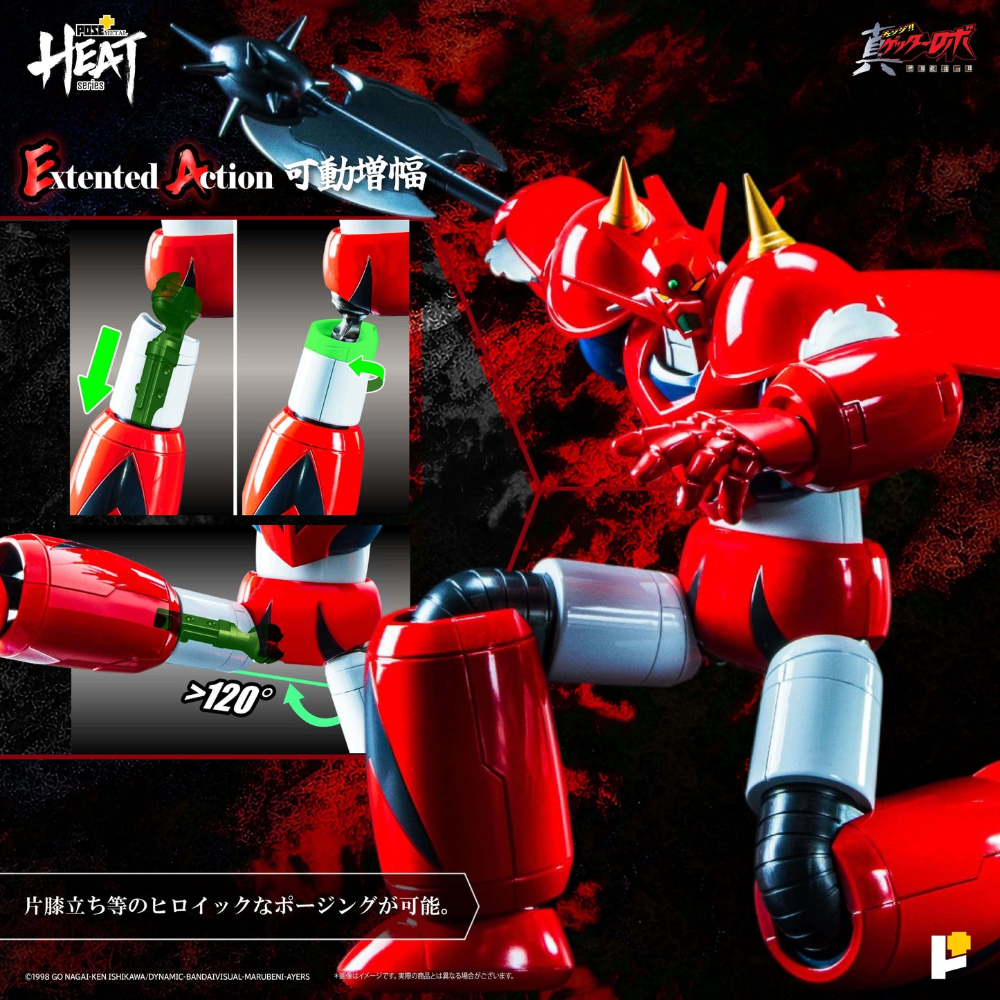 Ready! Pose Plus METAL HEAT series GETTER DRAGON (GETTER ROBO ARMAGEDDON ver.)