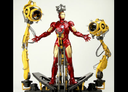New! HOT TOYS MMS160 IRON MAN 2 1/6 SUIT-UP GANTRY MARK IV Non-refundable