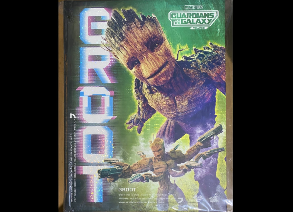 Ready! Hot Toys MMS707 GUARDIANS OF THE GALAXY VOL. 3 1/6 Groot (Deluxe Version)