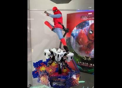 In Stock! Hot Toys MMS552 FAR FROM HOME 1/6 SPIDER-MAN (HOMEMADE SUIT VER)