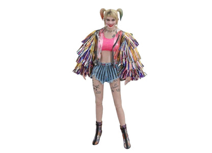 Ready! Hot Toys MMS566 BIRDS OF PREY 1/6 HARLEY QUINN CAUTION TAPE JACKET VER