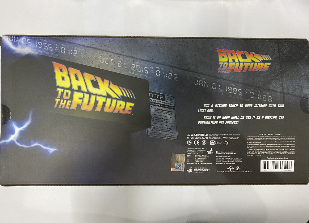 う*ん様 BACK TO THE FUTURE LIGHT BOX ホットトイズ HOT TOYS LIGHT BOX BACK TO THE FUTURE LIGHT LOGO UNIVERSAL LICENSE