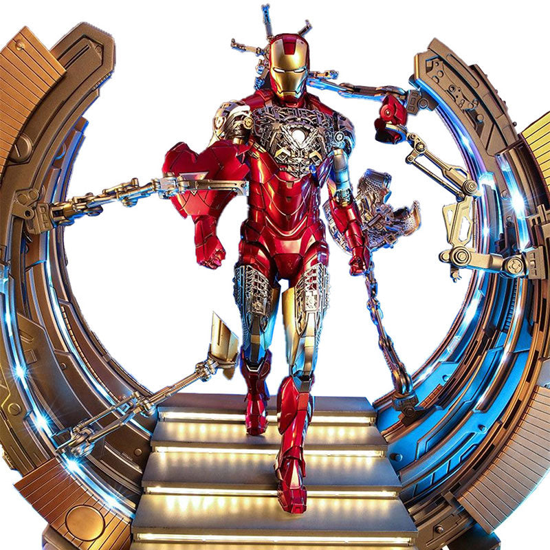 Ready Hot Toys MMS688D53 THE AVENGERS 1/6 IRON MAN MARK VI 2.0 SUIT-UP Gantry
