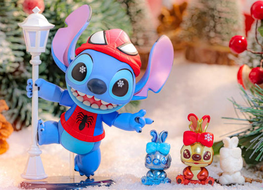 Ready! Hot Toys 2025 Christmas Gift: Spider-man Stitch Cosbaby Set