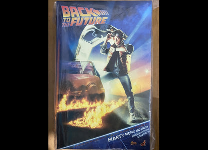 Ready! Hot Toys MMS573 BACK TO THE FUTURE 1/6 MARTY MCFLY AND EINSTEIN