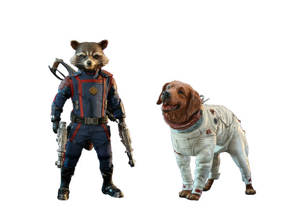 Ready! Hot Toys MMS708 Guardians of the Galaxy Vol. 3 1/6 Rocket and Cosmo