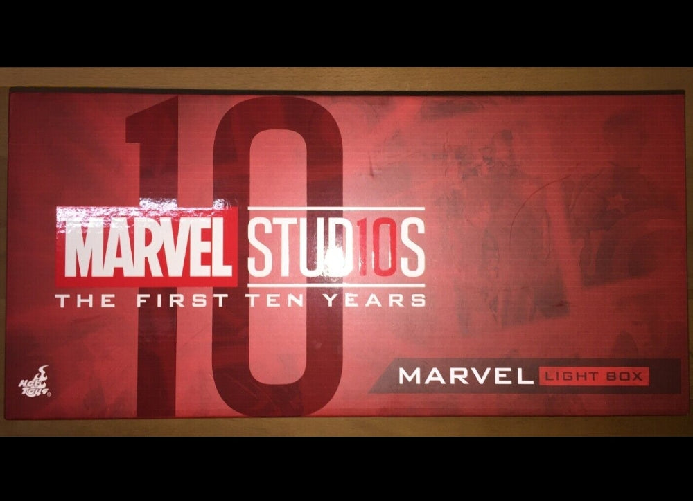 r*️様 MARVEL LIGHT BOX THE FIRST TEN YEAR Hot Toys Marvel Studios 10th Anniversary USB Light Box