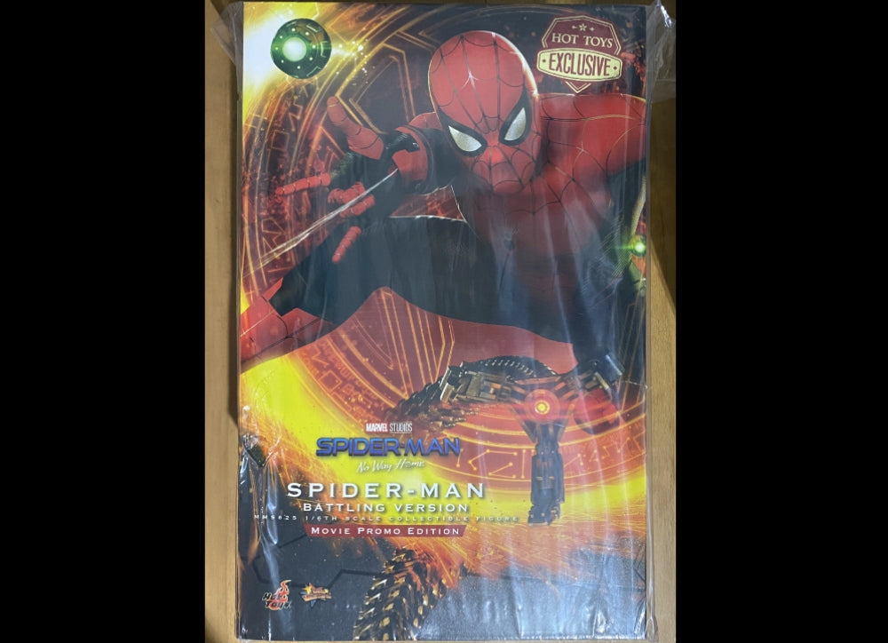 Ready! Hot Toys MMS625 NO WAY HOME 1/6 SPIDER-MAN BATTLING VERSION MOVIE PROMO
