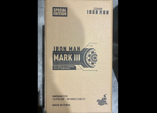 Hot Toys MMS848D78B Iron Man 1/6 Mark III Golden & Copper Gold Version Special