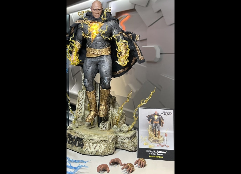 准备好了！Hot Toys DX31 黑亚当（金色盔甲）（豪华版）1/6 人偶