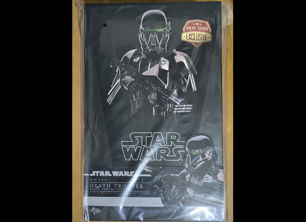 Ready! Hot Toys MMS621 STAR WARS 1/6 DEATH TROOPER (BLACK CHROME VERSION)