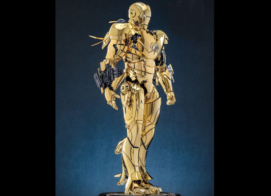 Ready! Hot Toys MMS764D69 Iron Man 1/6 Iron Man Mark III (Golden Color Version)
