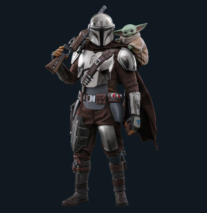 Ready! Hot Toys MMS871 Star Wars: The Mandalorian & Grogu 1/6 The Mandalorian & Grogu Set
