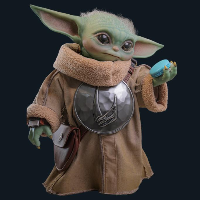 Ready! Hot Toys LMS016 Star Wars: The Mandalorian & Grogu LIFE