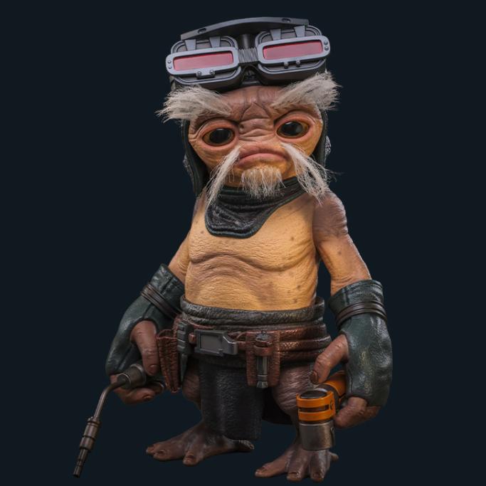 Ready! Hot Toys LMS017 Star Wars: The Mandalorian & Grogu LIFE-SIZE Anzellan Droidsmith