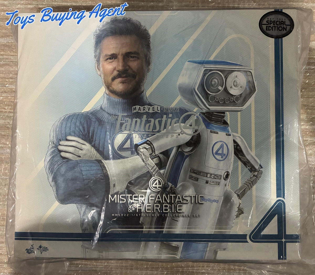 Ready! Hot Toys MMS822B The Fantastic Four: First Steps 1/6 Mister Fantastic and H.E.R.B.I.E. (Special Edition)