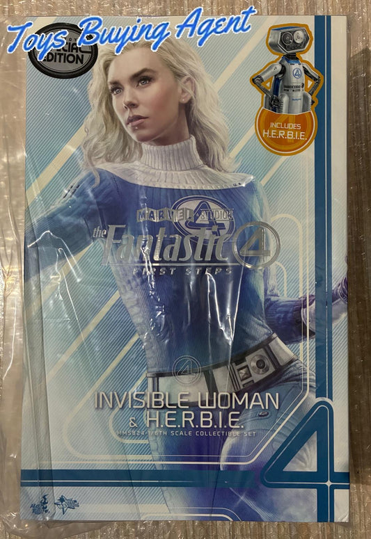 Ready! Hot Toys MMS824B The Fantastic Four: First Steps 1/6 Invisible Woman and H.E.R.B.I.E. (Special Edition)
