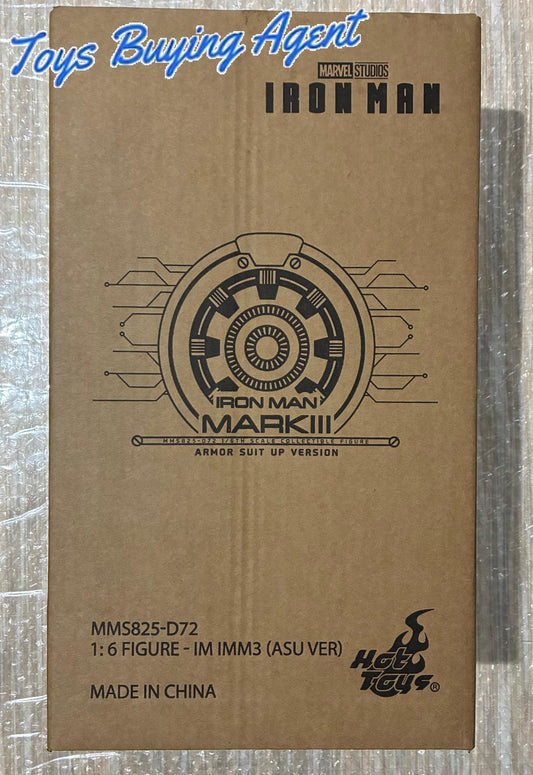 Ready! Hot Toys MMS825D72 Iron Man 1/6 Iron Man Mark III (Armor Suit Up Version)