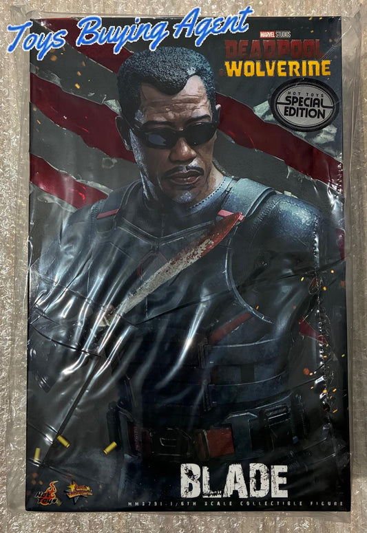 Ready! Hot Toys MMS791B Deadpool & Wolverine 1/6 Blade First Edition Exclusive
