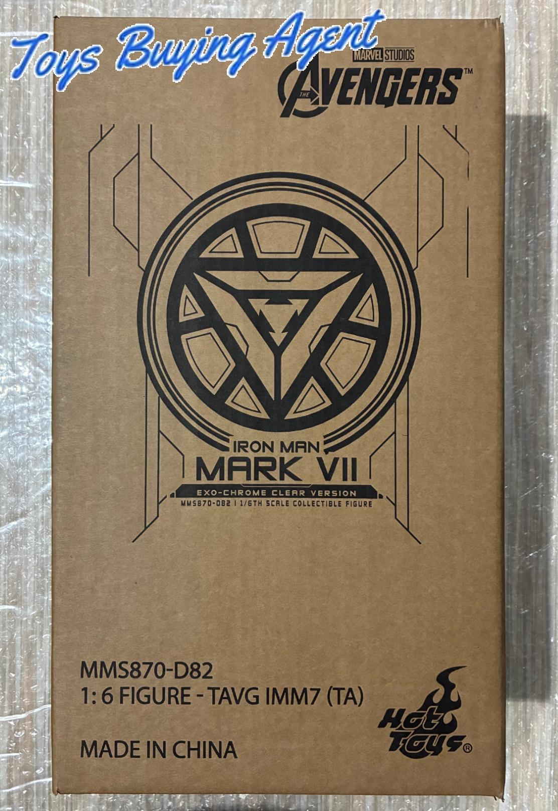 Ready! Hot Toys MMS870D82 The Avengers 1/6 Iron Man Mark VII (Exo-Chrome Clear Version)