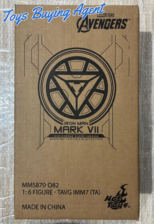 Ready! Hot Toys MMS870D82 The Avengers 1/6 Iron Man Mark VII (Exo-Chrome Clear Version)